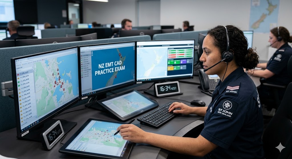 New Zealand EMT CAD Practice Exam Banner