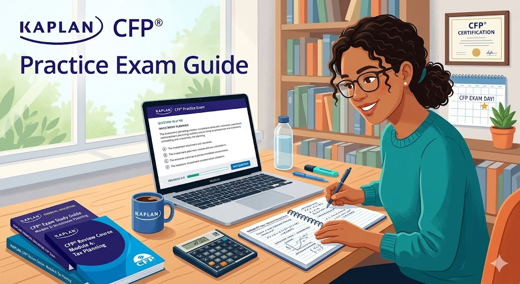 Kaplan Certified Financial Planner (CFP) Practice Test. Banner