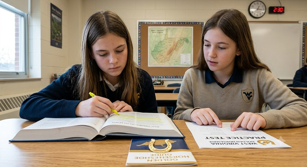 West Virginia Golden Horseshoe Practice Test Banner