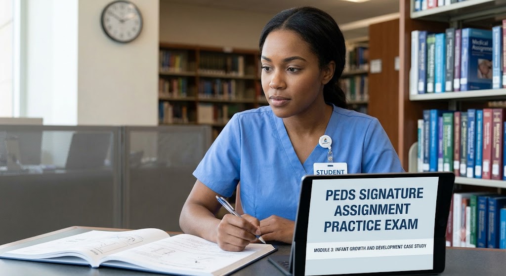 PEDS Signature Assignment Practice Test Banner