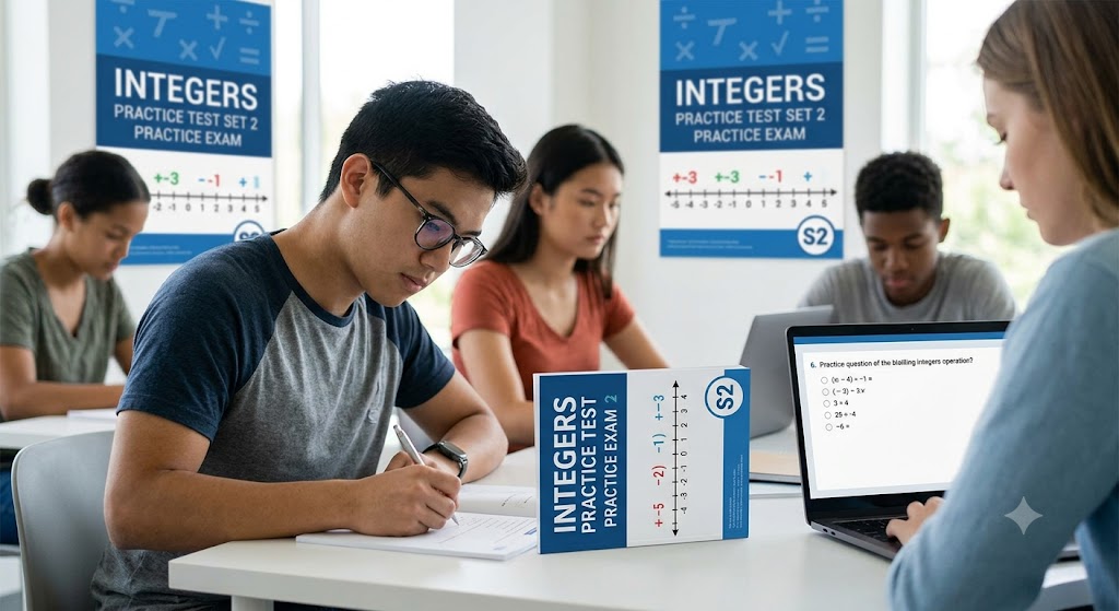 Integers Practice Test Question Answers SET – 2 Banner