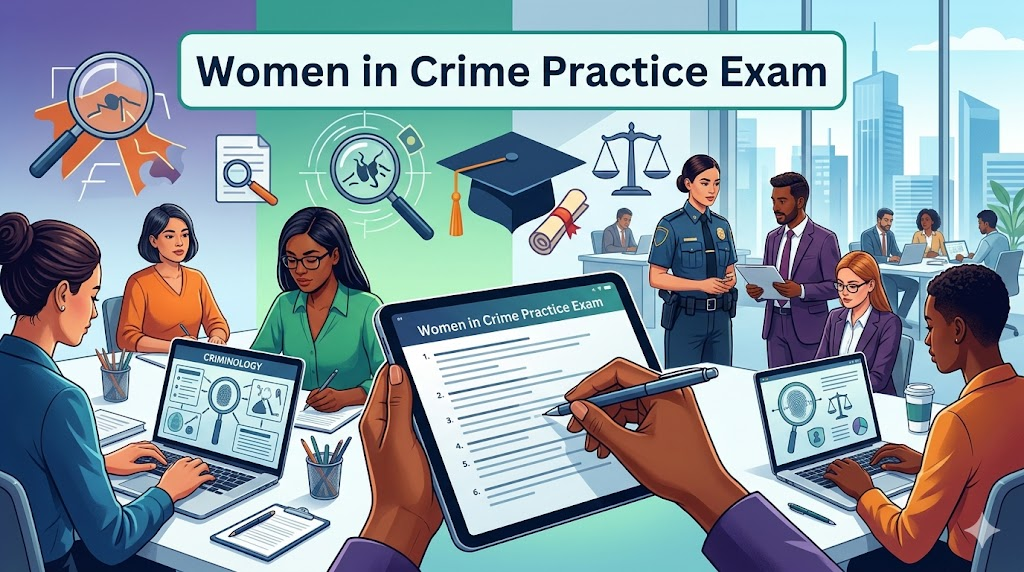 Women in Crime Practice Test Banner