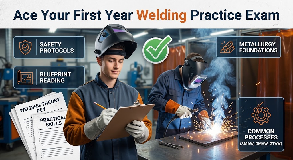 First Year Welding Practice Test Banner