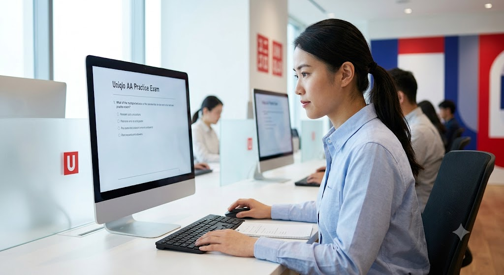 Uniqlo AA Practice Test Banner