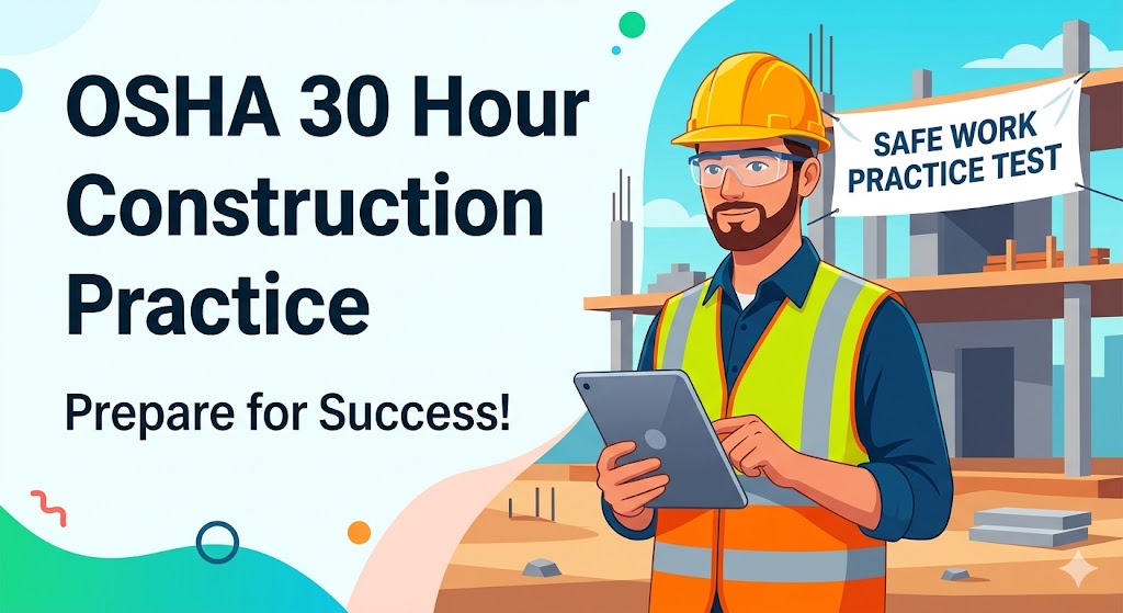 OSHA 30 Hour Construction Practice Exam Banner