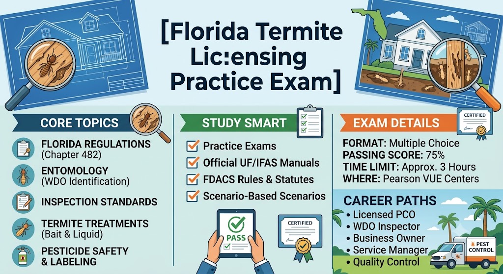 Florida Termite Licensing Practice Exam Banner
