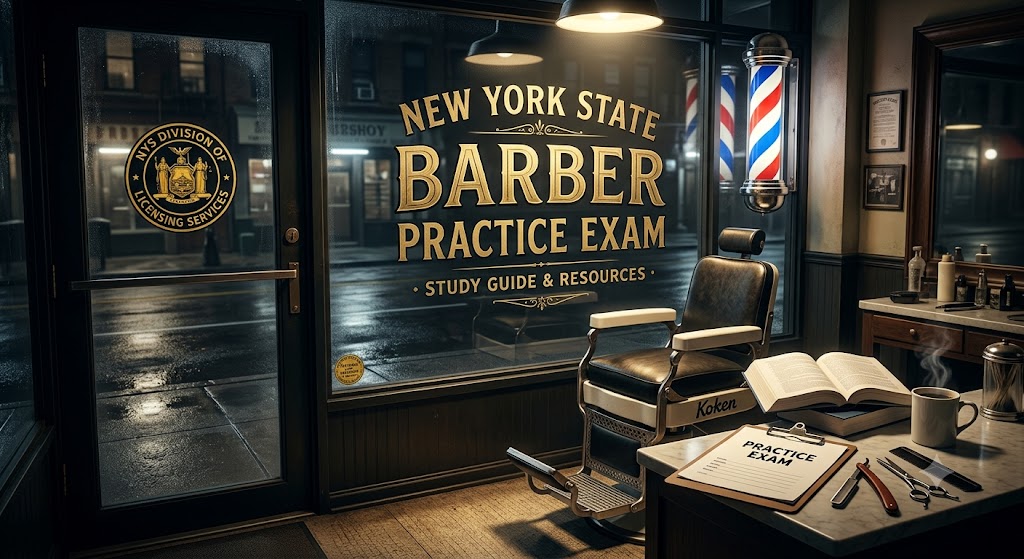 New York State Barber Practice Exam Banner