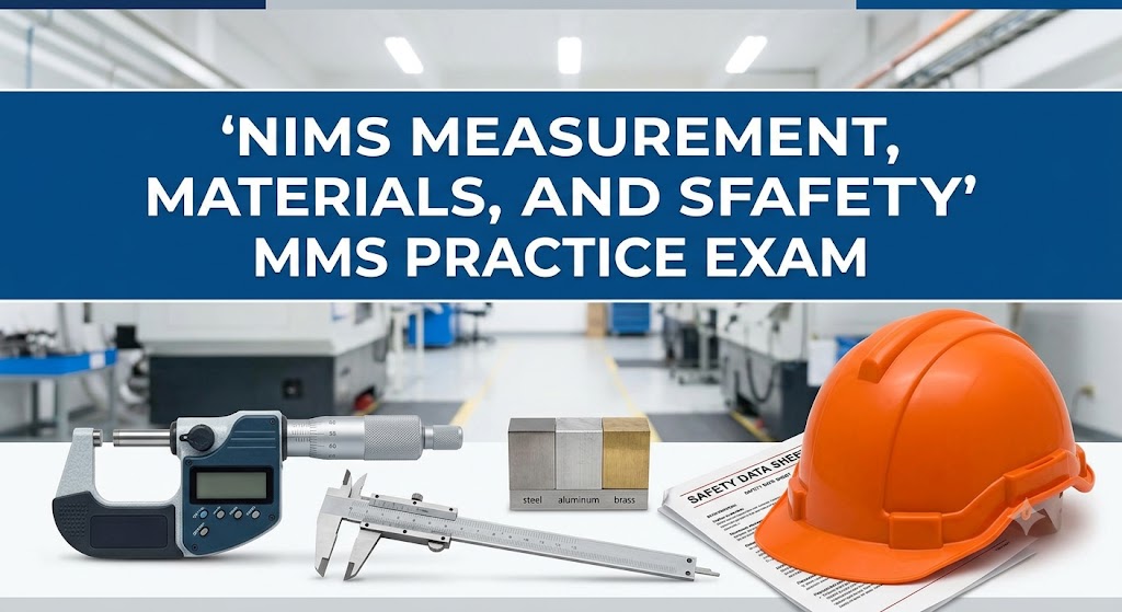 NIMS Measurement, Materials, and Safety (MMS) Practice Exam Banner