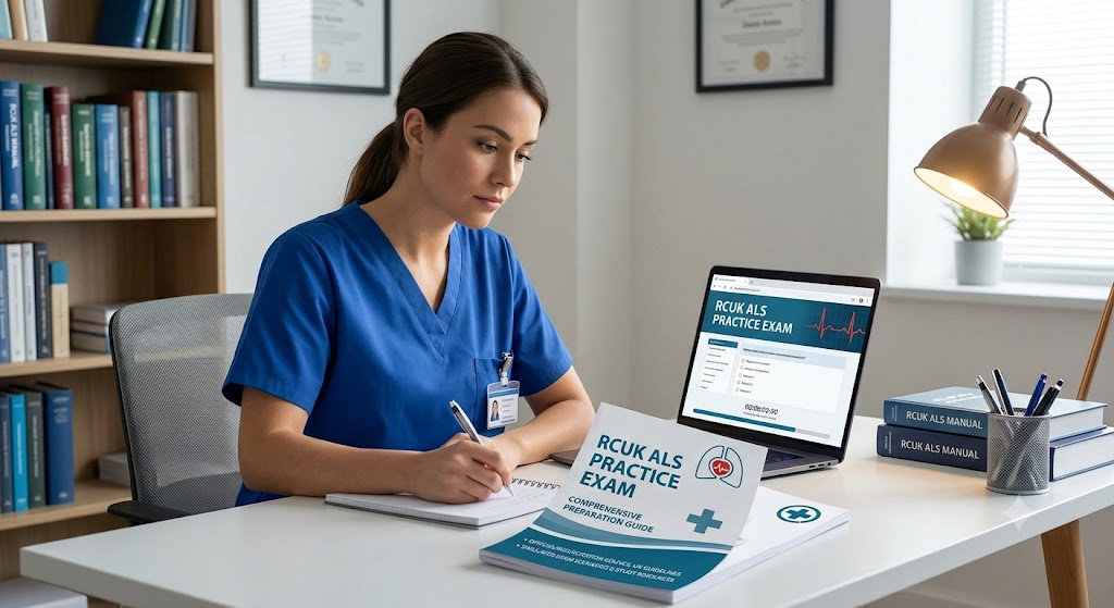 Resuscitation Council UK (RCUK) Advanced Life Support (ALS) Practice Exam Banner