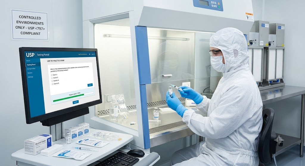 USP 797 Sterile Compounding Practice Test Banner
