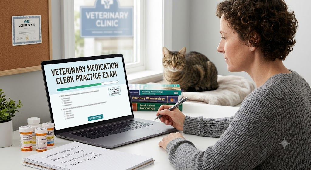 Veterinary Medication Clerk License Practice Test Banner