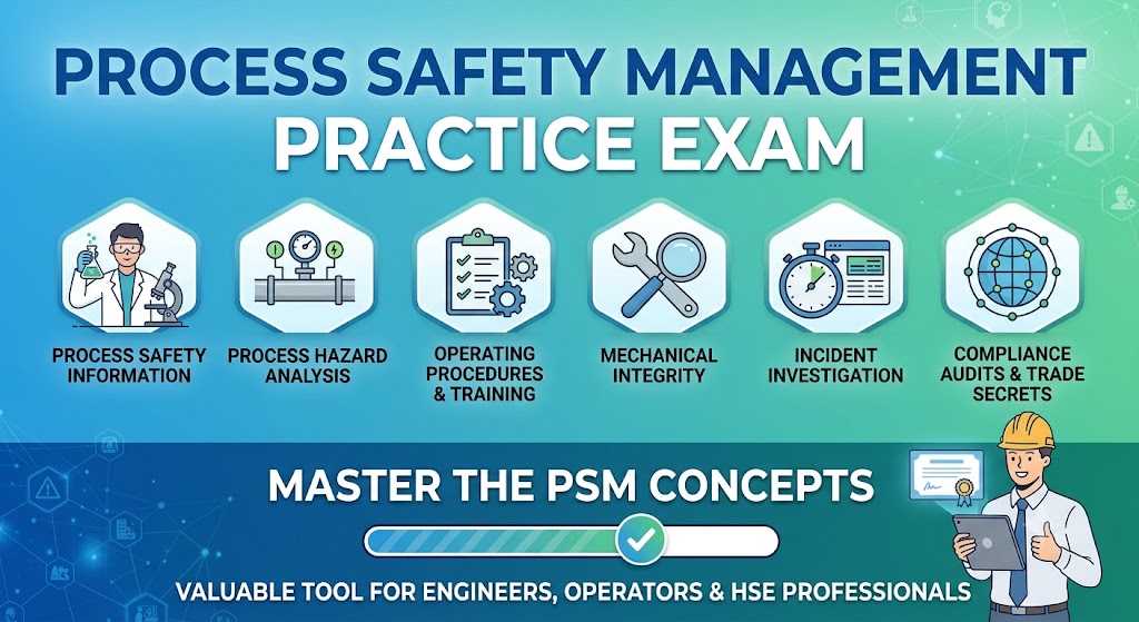 Process Safety Management Practice Exam Banner