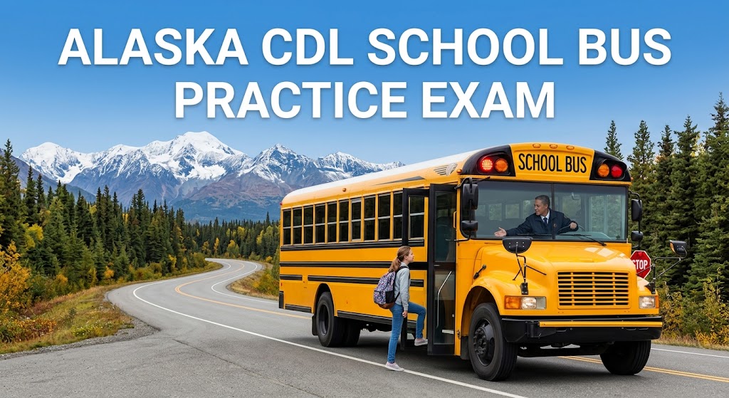 Alaska CDL School Bus Practice Test Banner