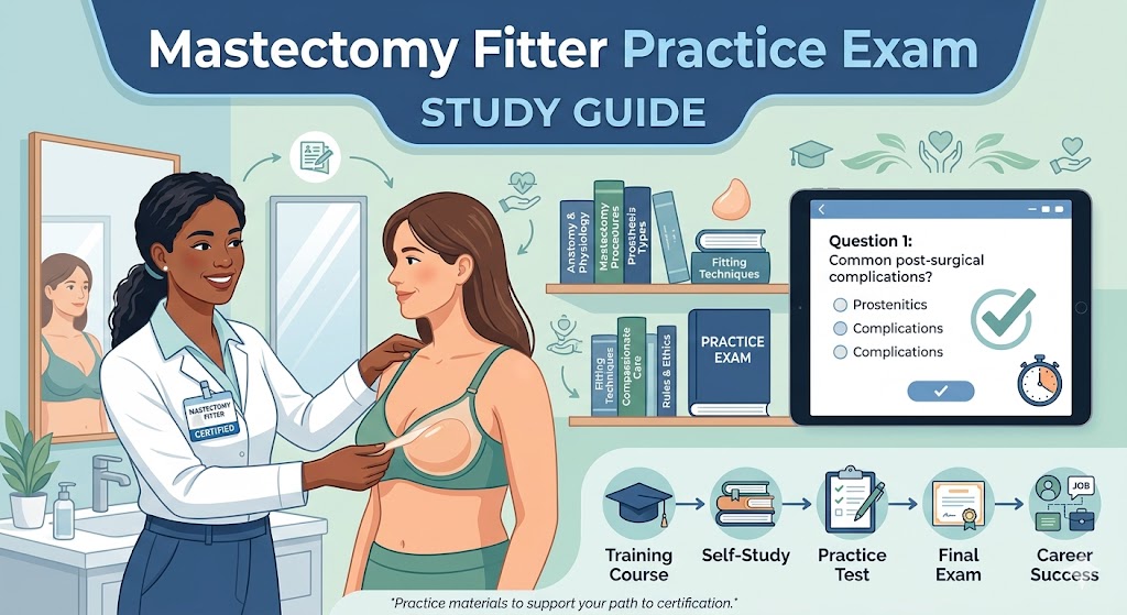 Mastectomy Fitter Practice Exam Banner