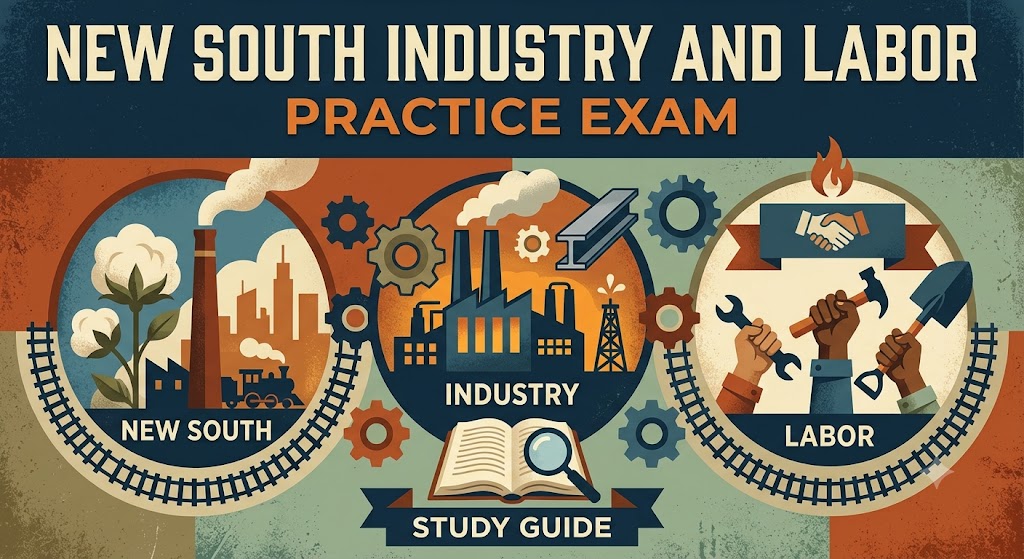 New South Industry and Labor Practice Exam Banner