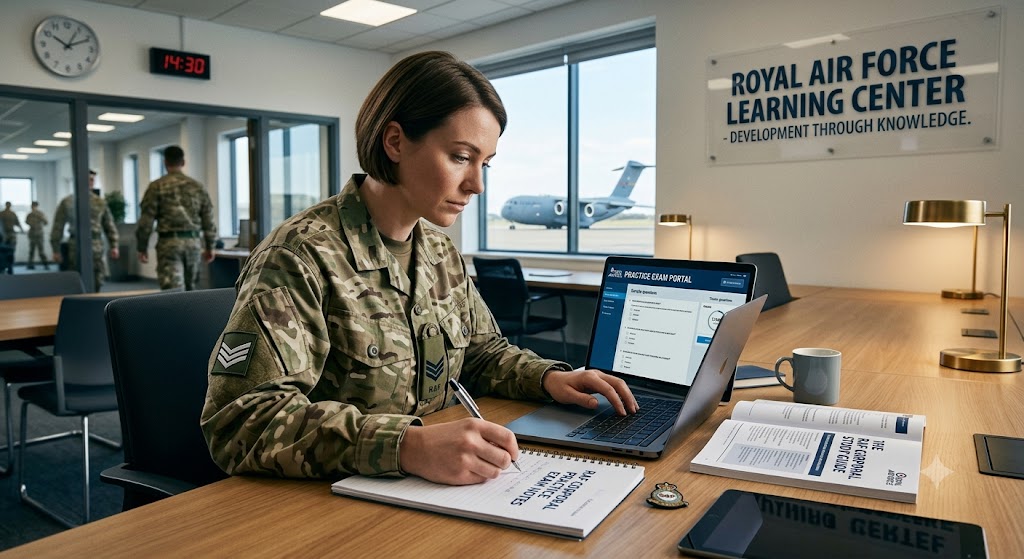RAF Corporal Practice Test Banner