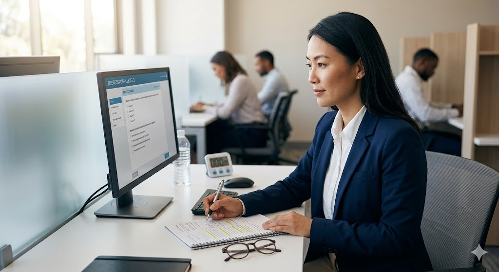 Business Admin Knowledge Level 3 Practice Test Banner