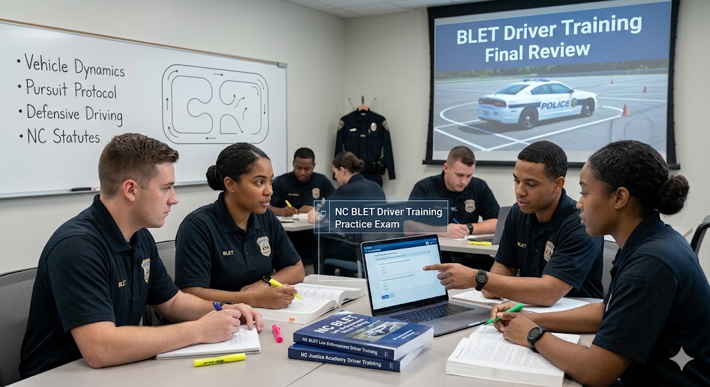 NC BLET Law Enforcement Driver Training Practice Test Banner