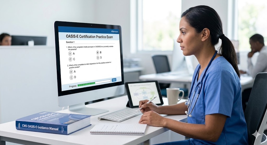 Outcome and Assessment Information Set Version E (OASIS‑E) Practice Exam Banner