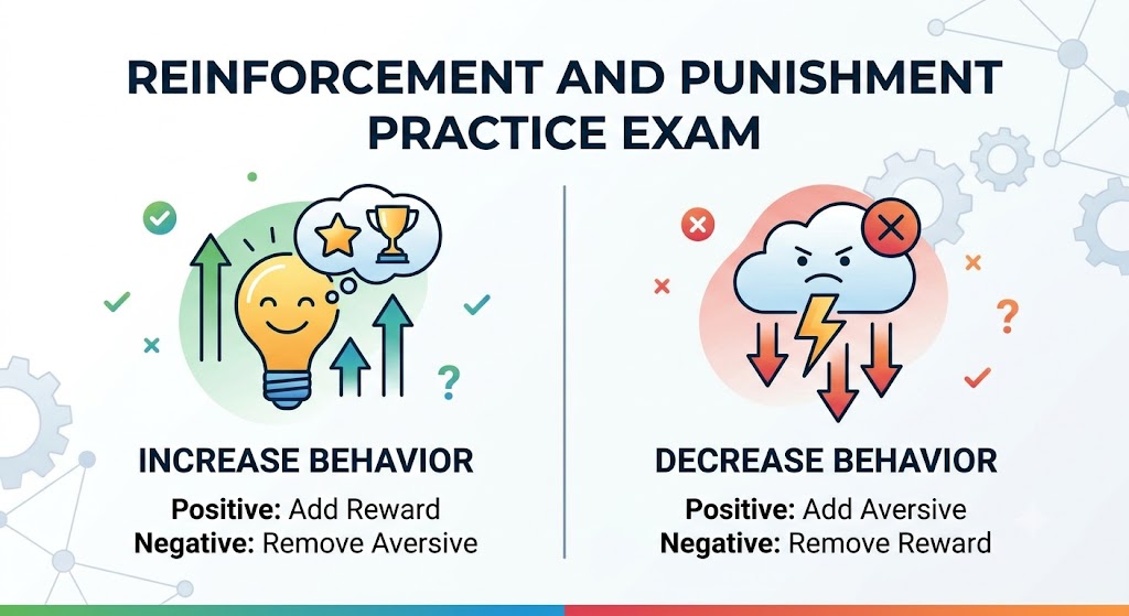 Reinforcement and Punishment Practice Test Banner