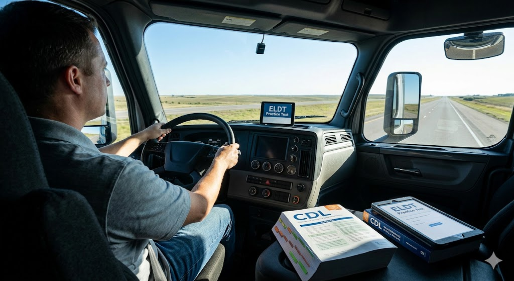 JJ Keller Entry Level Driver Training for CDL (Commercial Driver’s License) Practice Test Banner