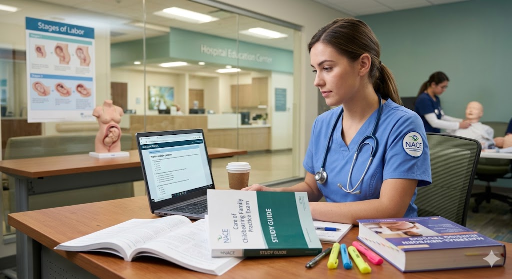 NACE Care of Childbearing Family Practice Test Banner