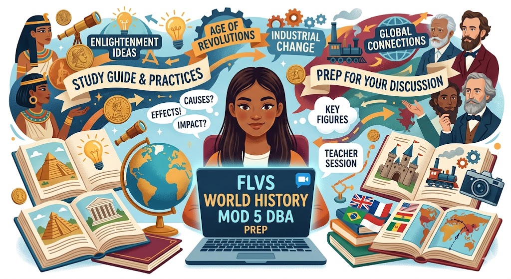 FLVS World History Module 5 Discussion-Based Assessment Practice Test Banner
