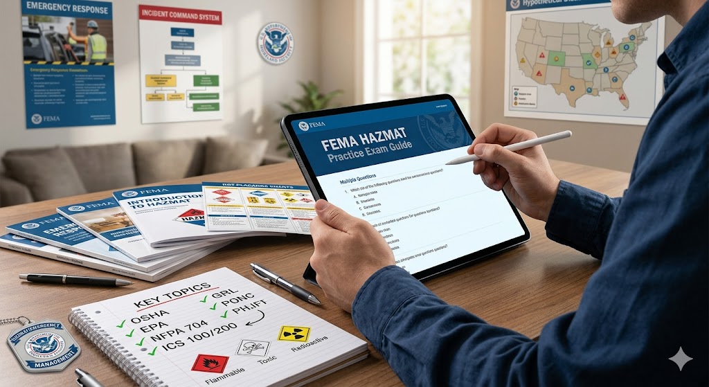 FEMA Hazardous Materials (HAZMAT) Practice Test Banner