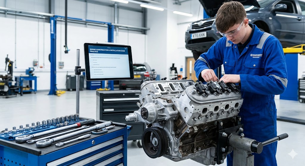 Engine Construction & Installation Practice Test Banner