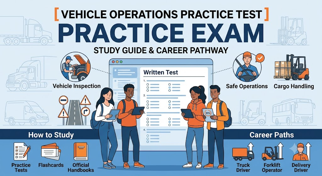 Vehicle Operations Practice Test Banner