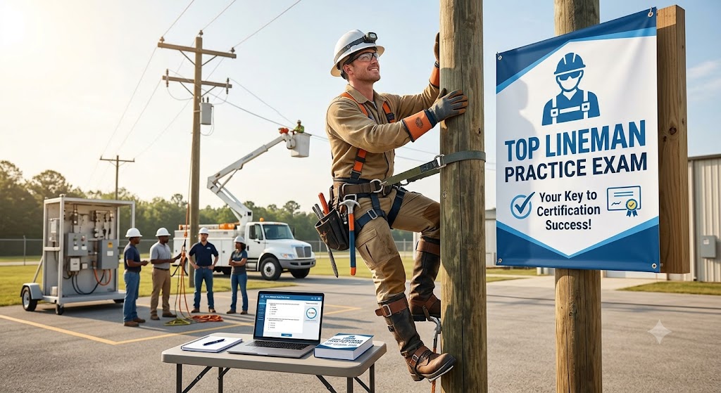 Top Lineman Practice Test Banner