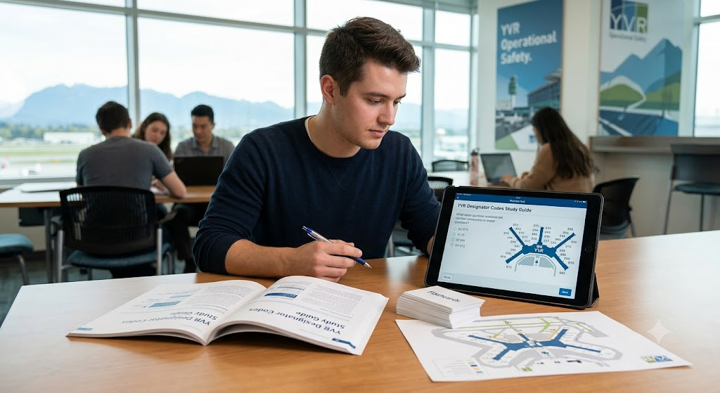Vancouver International Airport (YVR) Designator Codes Practice Test Banner