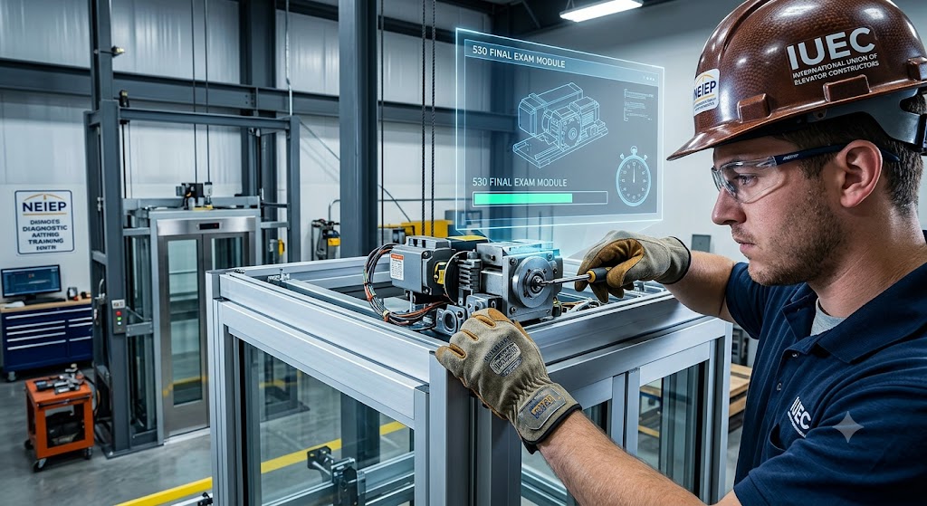 NEIEP Elevator Cab Assembly and Door Operators (530) Practice Exam Banner