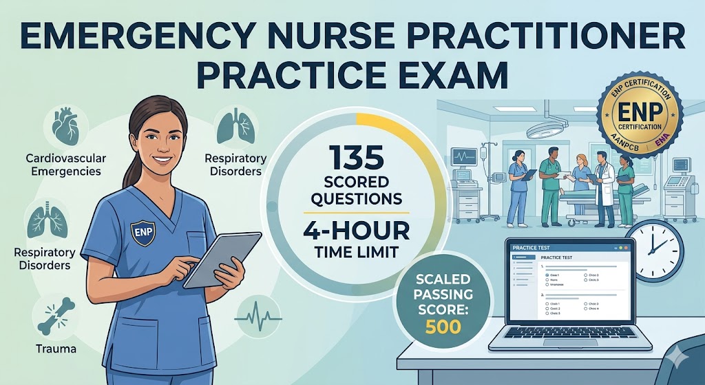 Emergency Nurse Practitioner (ENP) Practice Test Banner