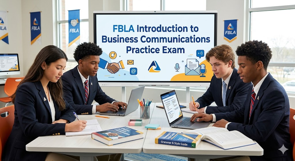FBLA Introduction to Business Communications Practice Test Banner