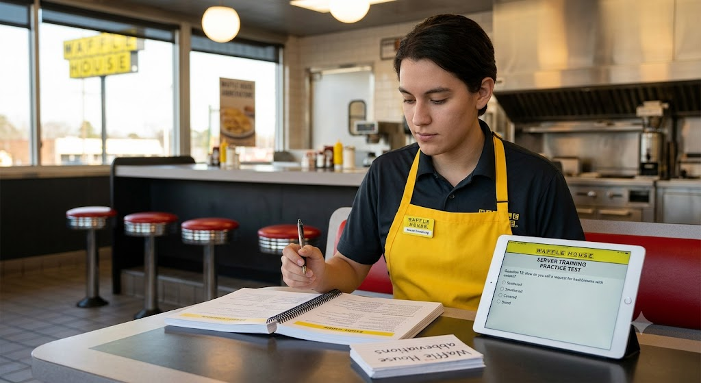 Waffle House Server Training Practice Test Banner
