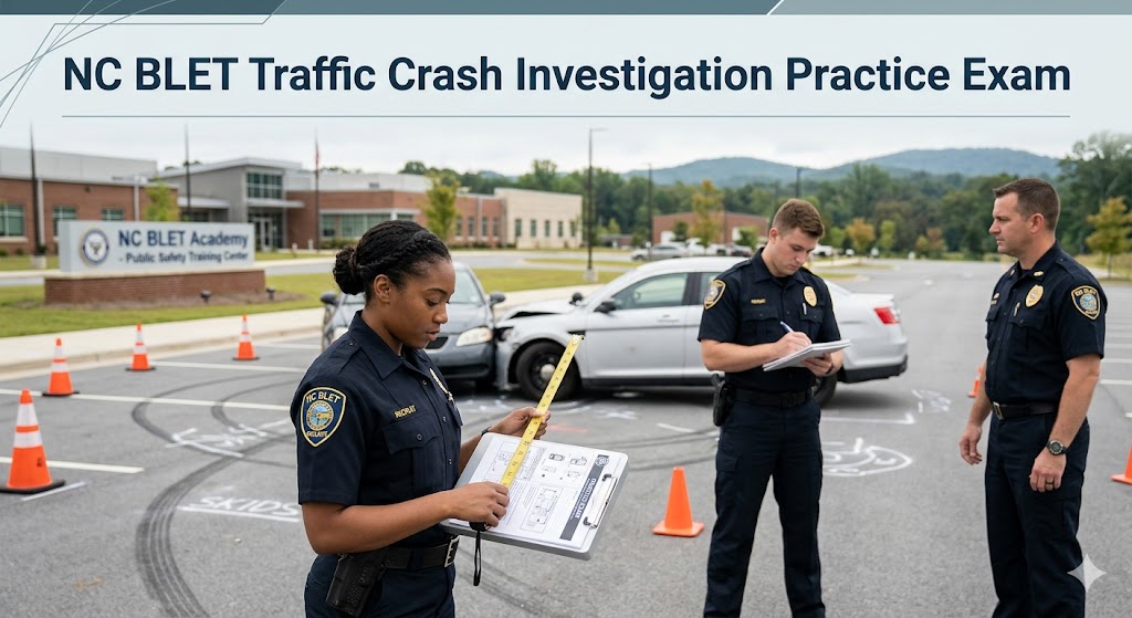 NC BLET Traffic Crash Investigation Practice Test Banner