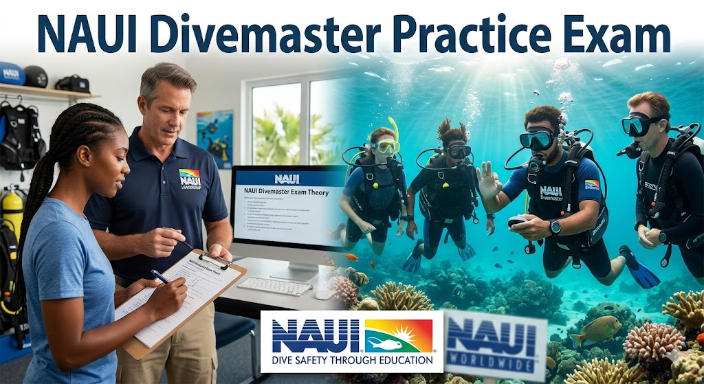 NAUI Divemaster Practice Exam Banner