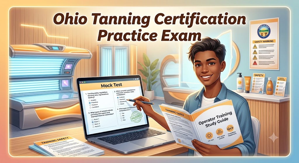 Ohio Tanning Certification Practice Exam Banner