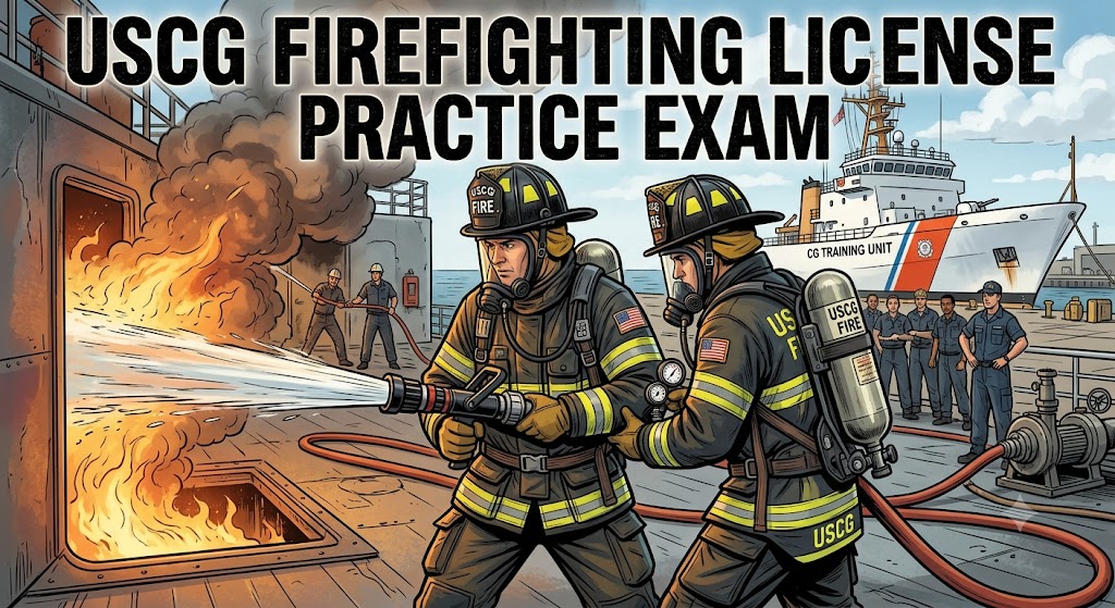 USCG Firefighting License Practice Exam Banner