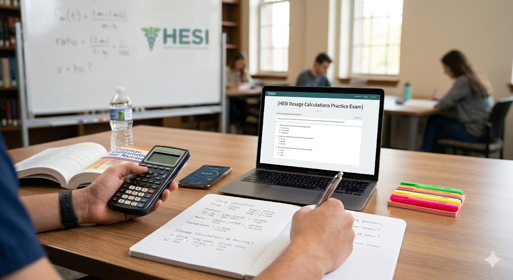 HESI Dosage Calculations Practice Exam Banner