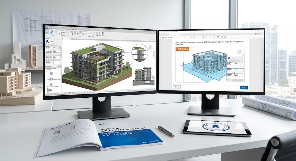 Revit for Architectural Design Professional Certification Practice Exam Banner