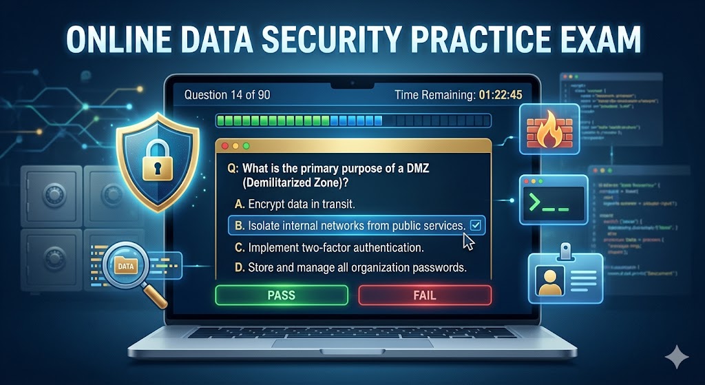 Online Data Security Practice Test Banner