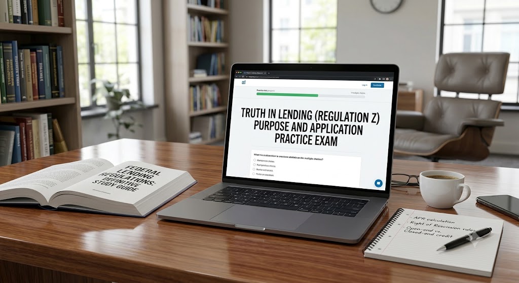 Truth in Lending (Regulation Z) Purpose and Application Practice Exam Banner