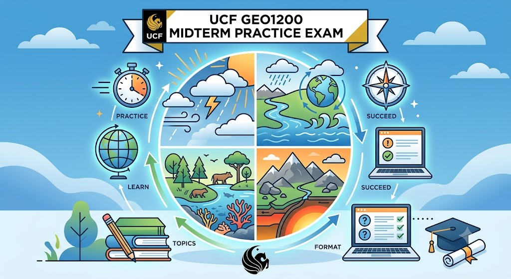 University of Central Florida (UCF) GEO1200 Physical Geography Midterm Practice Exam Banner