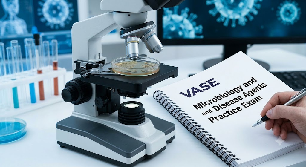 VASE Microbiology and Disease Agents Practice Test Banner