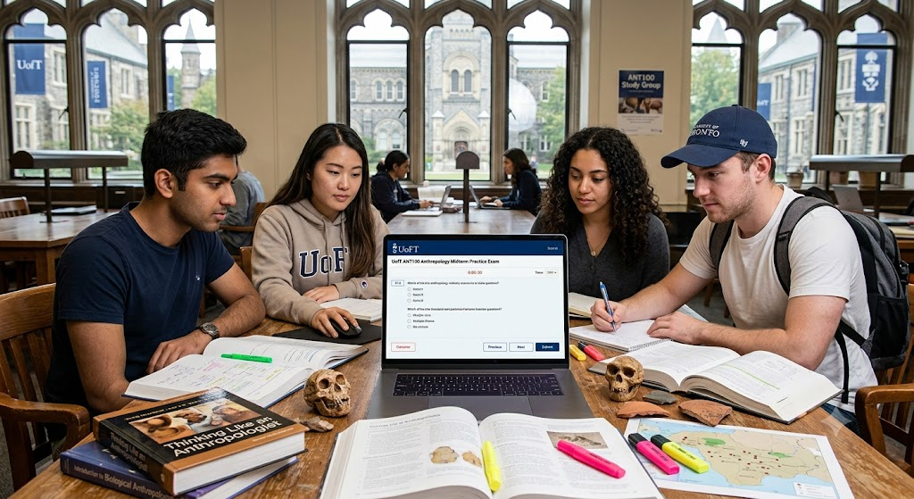 University of Toronto (UofT) University of Toronto ANT100Y1 Introduction to Anthropology Midterm Practice Test Banner