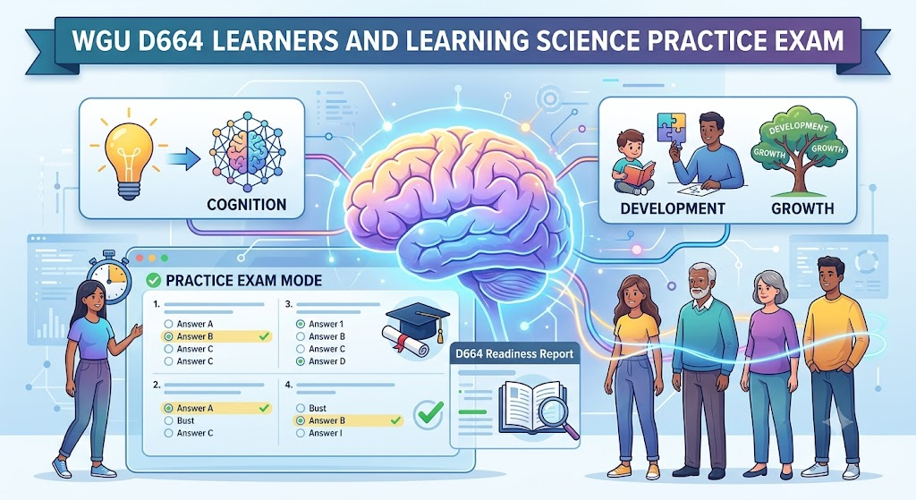 Western Governors University (WGU) EDUC2226 D664 Learners and Learning Science Practice Test Banner