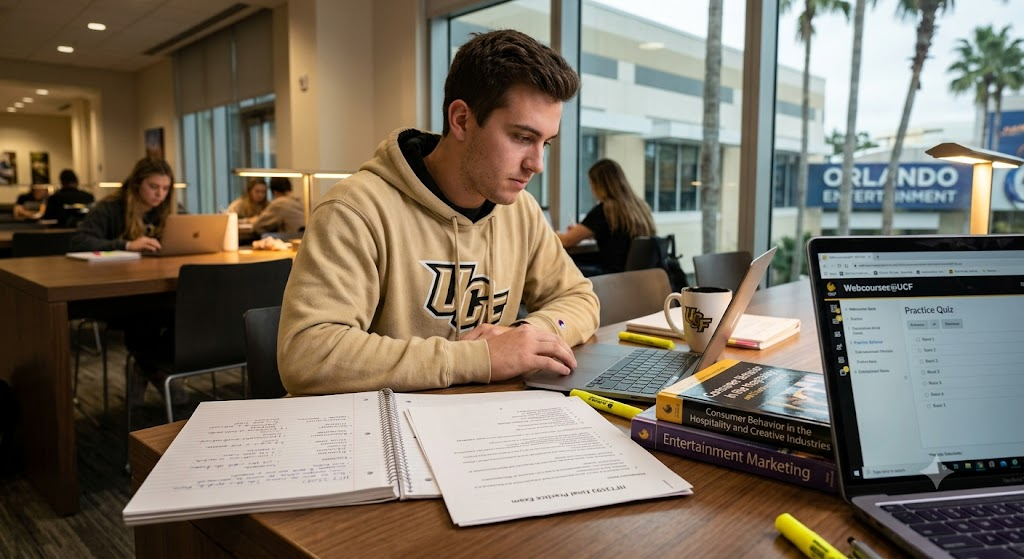 University of Central Florida (UCF) HFT3593 Consumer Behavior in Entertainment Final Practice Exam Banner