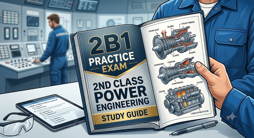2nd Class Power Engineering (2B1) Practice Exam. Banner